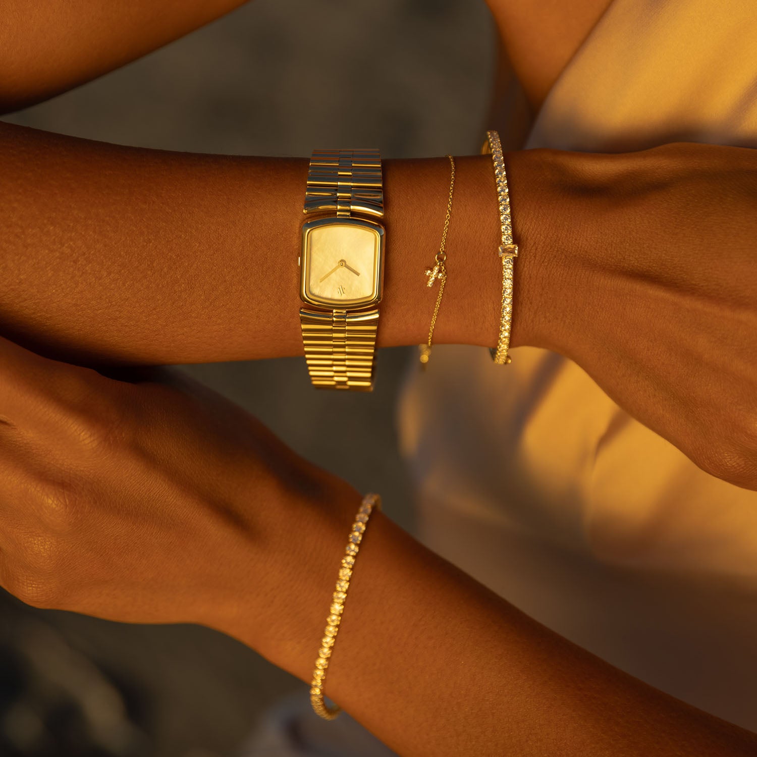 Arden Bangle Bracelet in Gold Vermeil