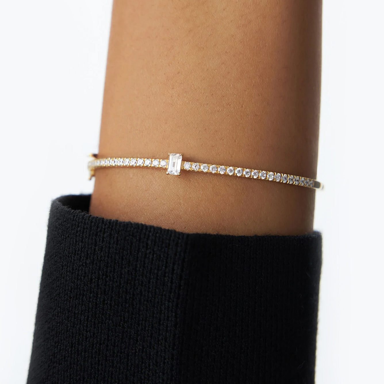 Arden Bangle Bracelet in Gold Vermeil