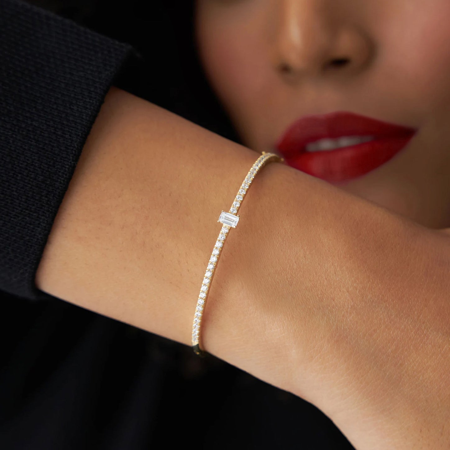 Arden Bangle Bracelet in Gold Vermeil