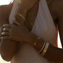 Aria Initial Curb Chain Bracelet in Gold Vermeil