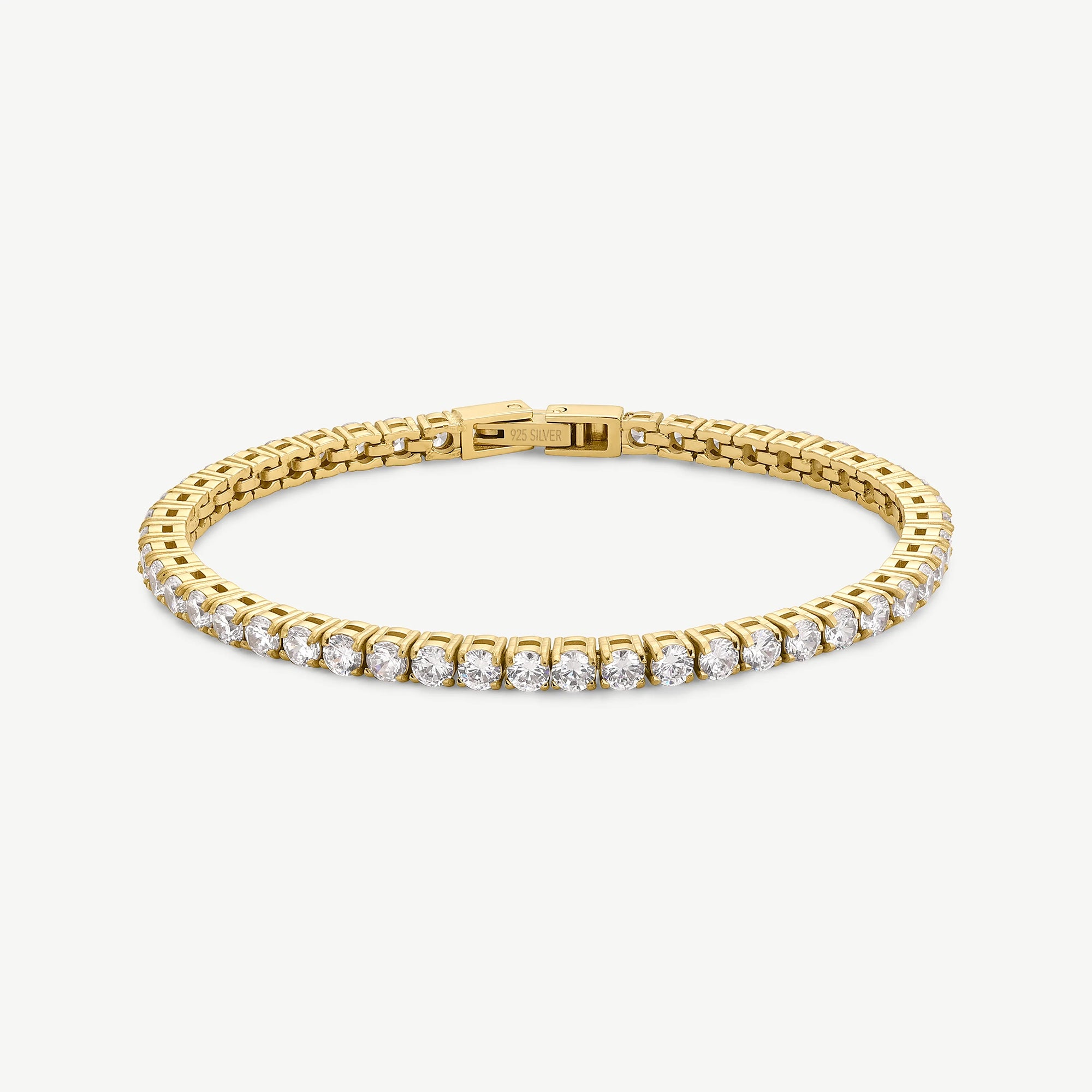Serena Tennis Bracelet in Gold Vermeil
