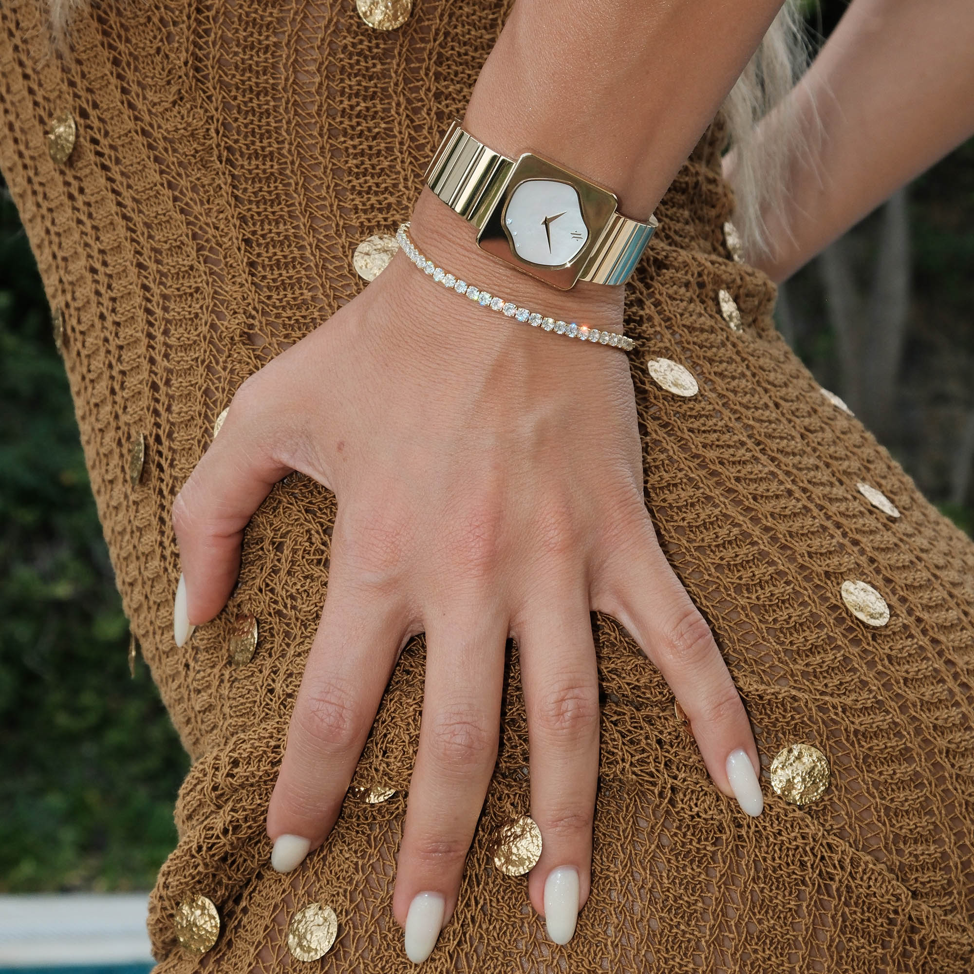 Serena Tennis Bracelet in Gold Vermeil
