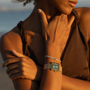 Elara Emerald Tennis Bracelet in Gold Vermeil