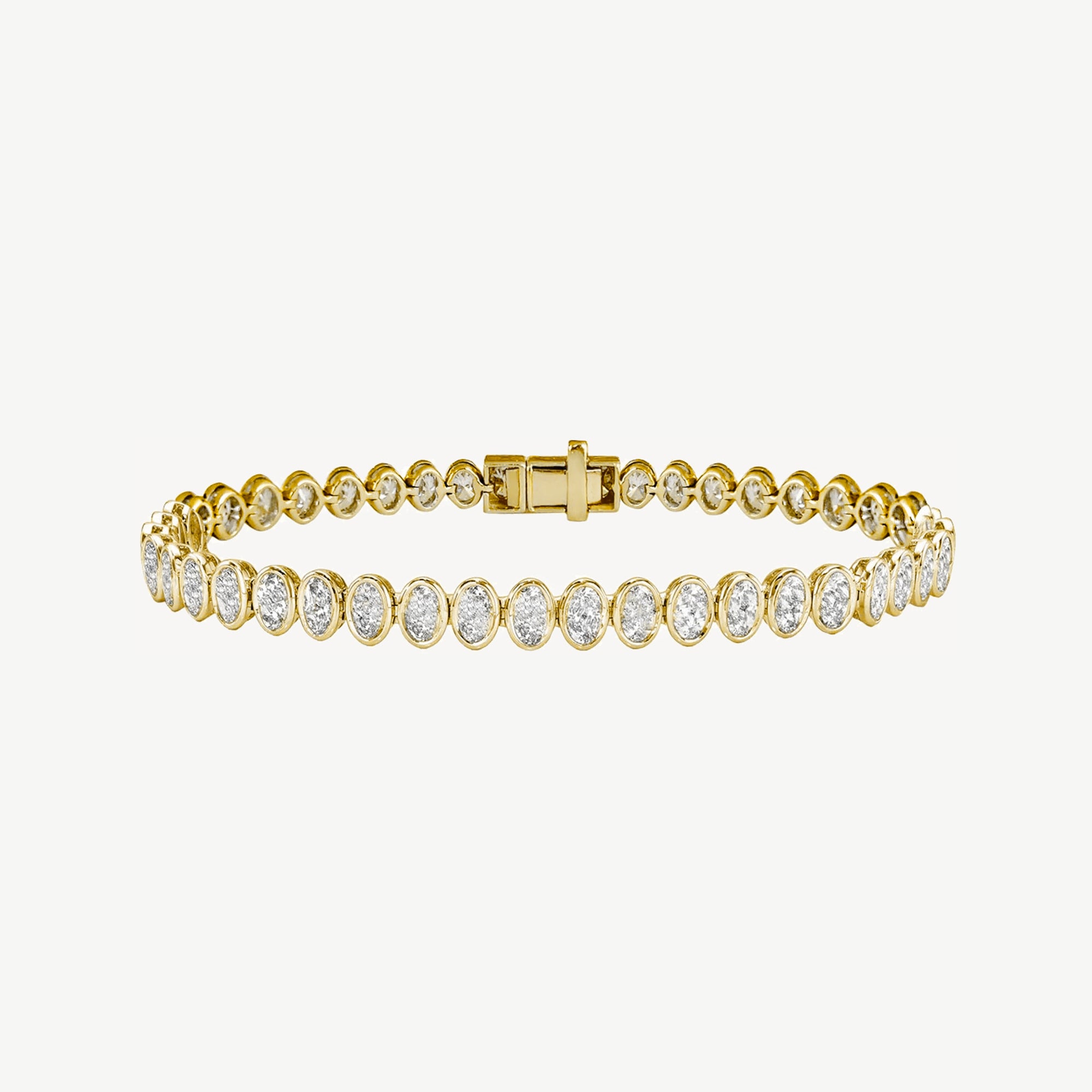 Lyra Oval Tennis Bracelet in Gold Vermeil