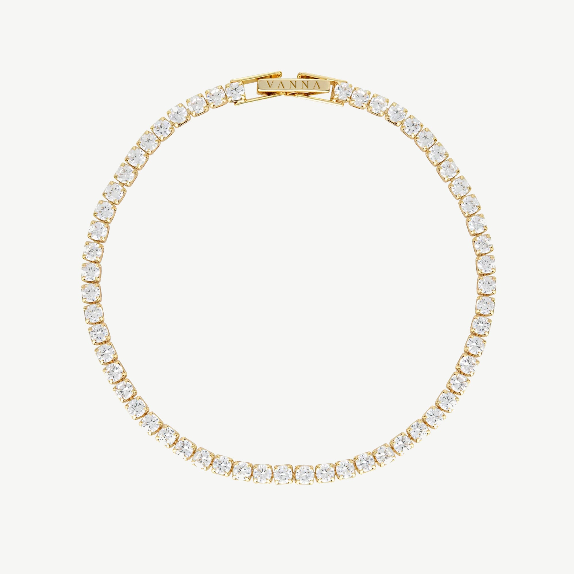 Serena Tennis Bracelet in Gold Vermeil