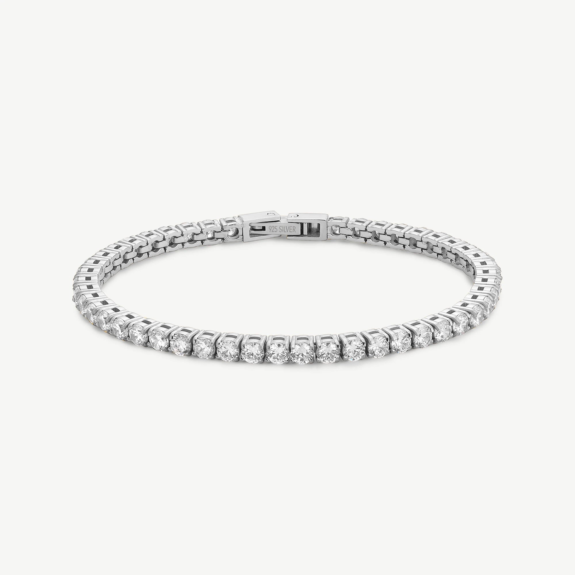 Serena Tennis Bracelet in Silver Vermeil