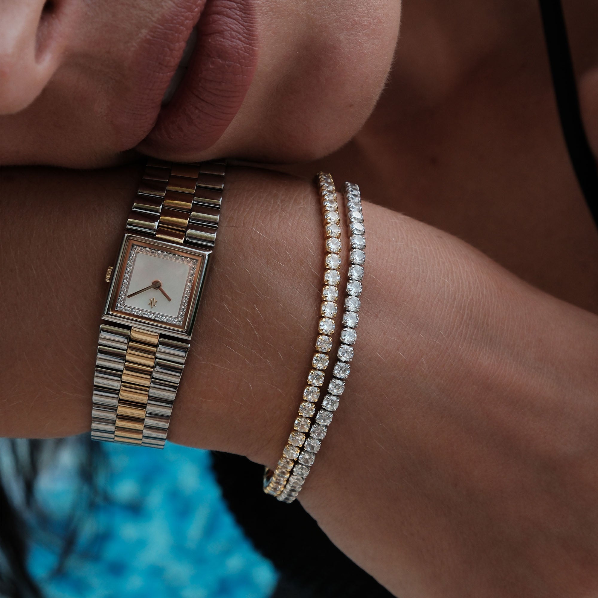 Serena Tennis Bracelet in Silver Vermeil