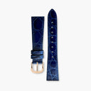 Blue Leather Strap 18mm - Rose Gold