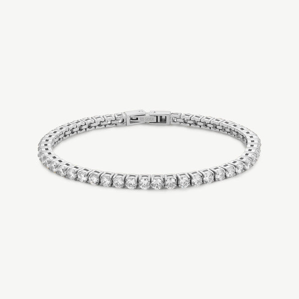Serena Tennis Bracelet in Rhodium