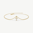 Vera Cross Chain Bracelet in Gold Vermeil