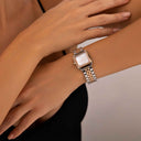 Geminus Strawberry Quartz and Pearl women's watch- VANNA