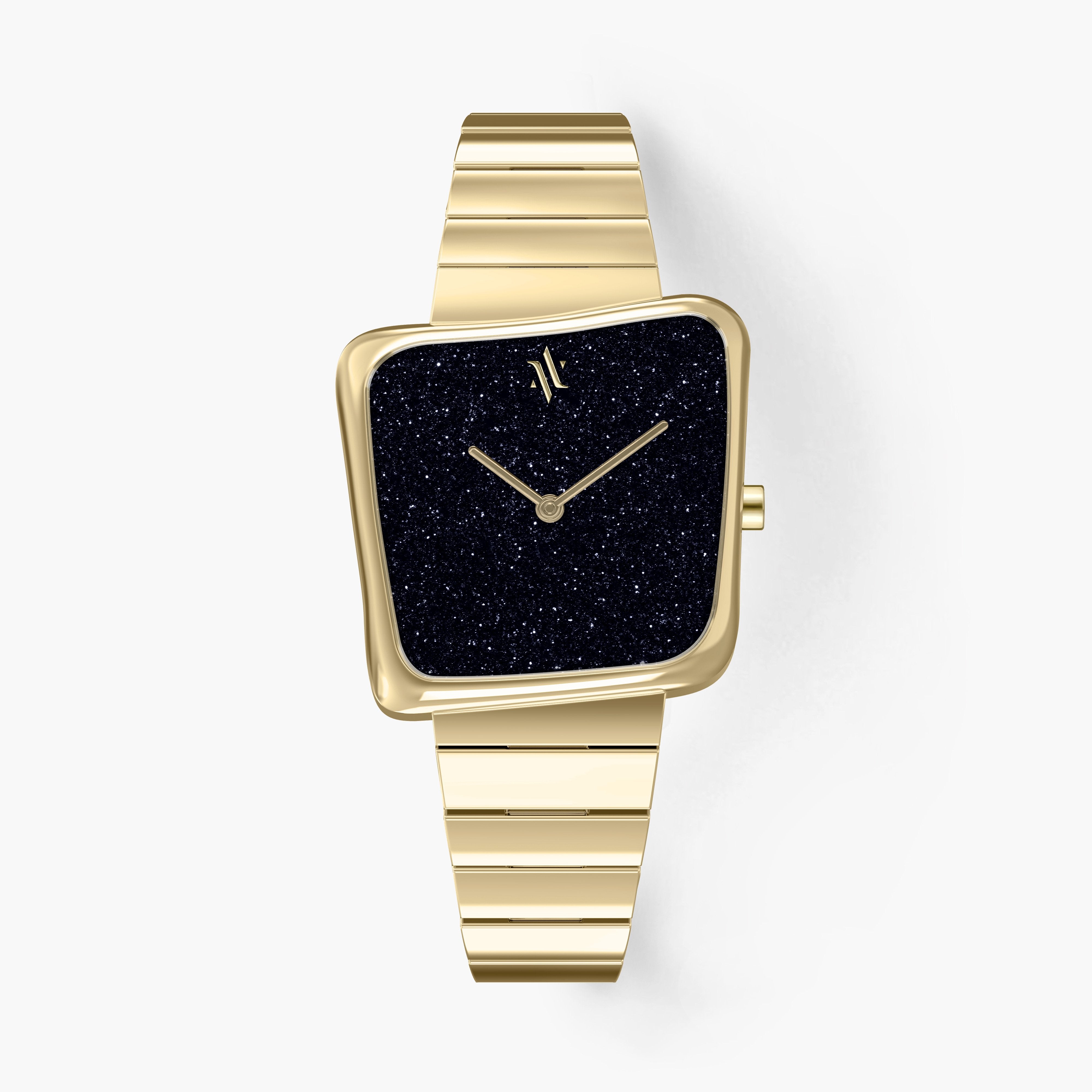 NEBULA Sandstone Watch in Yellow Gold VANNA