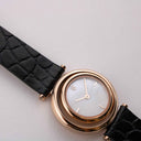 Eclipse Rose Gold Leather Strap - VANNA