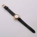 Eclipse Rose Gold Leather Strap - VANNA