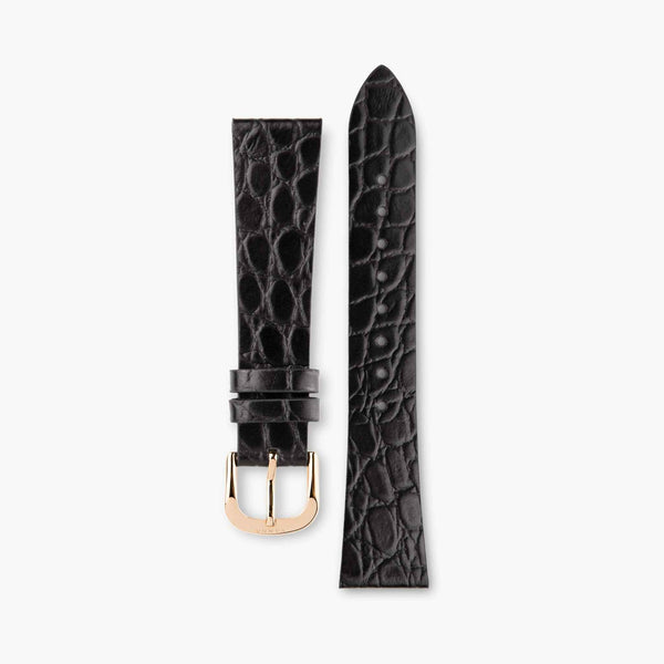 Eclipse Rose Gold Leather Strap - VANNA