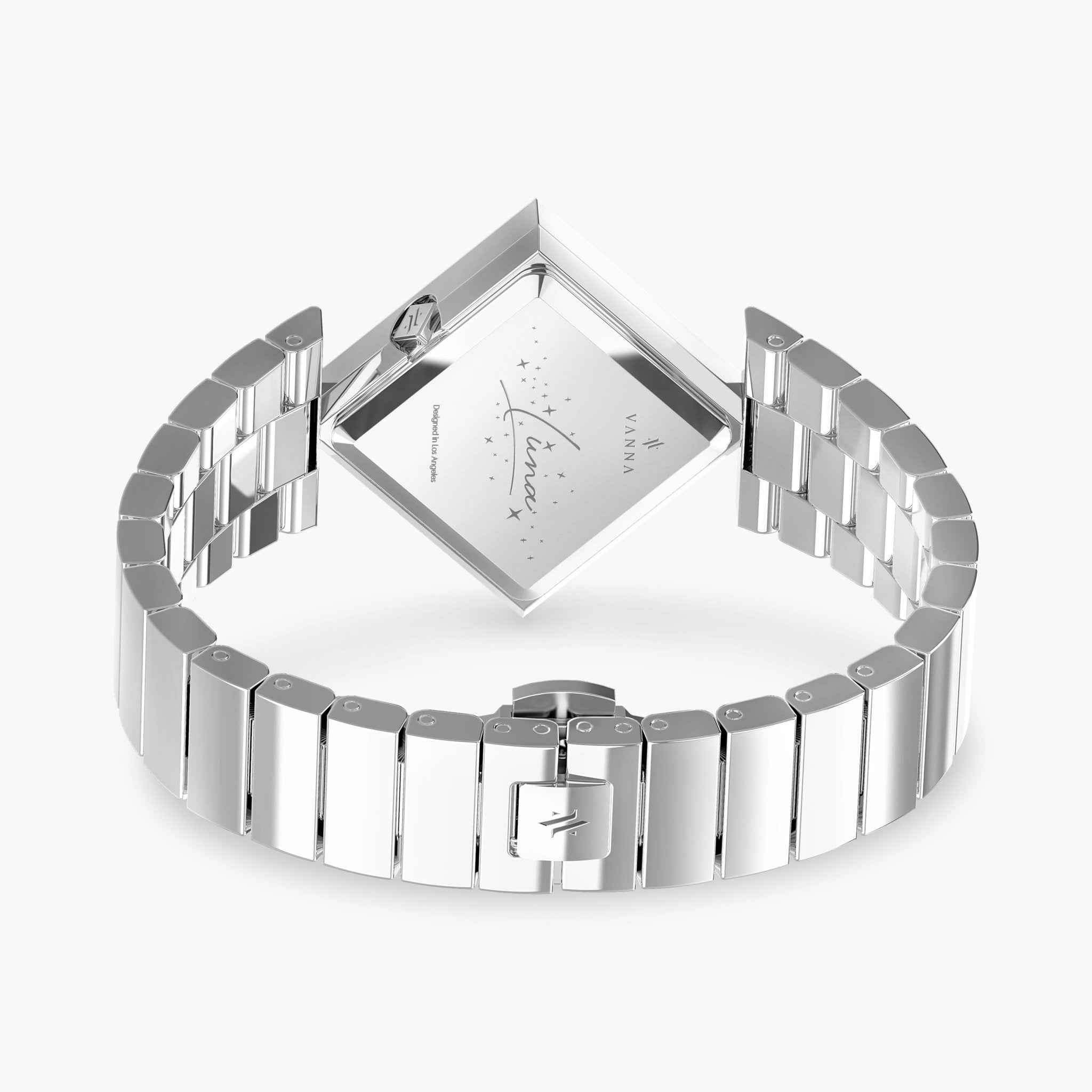 Thaosiuu様　Lunge ルナージュ　ダイヤモンド1.00ct 腕時計 Women's Silver Diamond-Shaped Watch with Blue Dial | VANNA